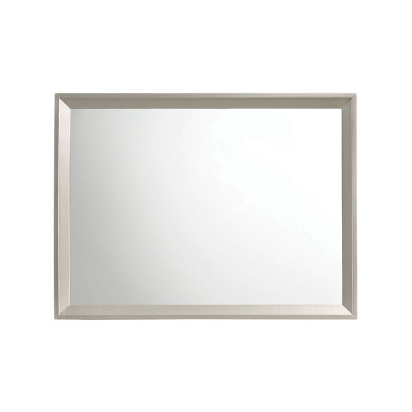 House of Hampton® Emyree Rectangle Metal Dresser Mirror in Metallic